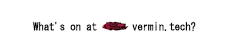 lowres: What's on at rose pfp vermin.tech?